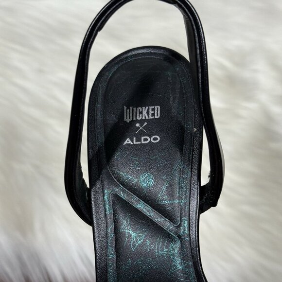 Aldo Wickedly Beautiful Defy Bow Slingback Kitten Heel Pump - Picture 11 of 13